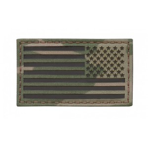 Шеврон Флаг США Кордура ИК  9*5 мультикам правый